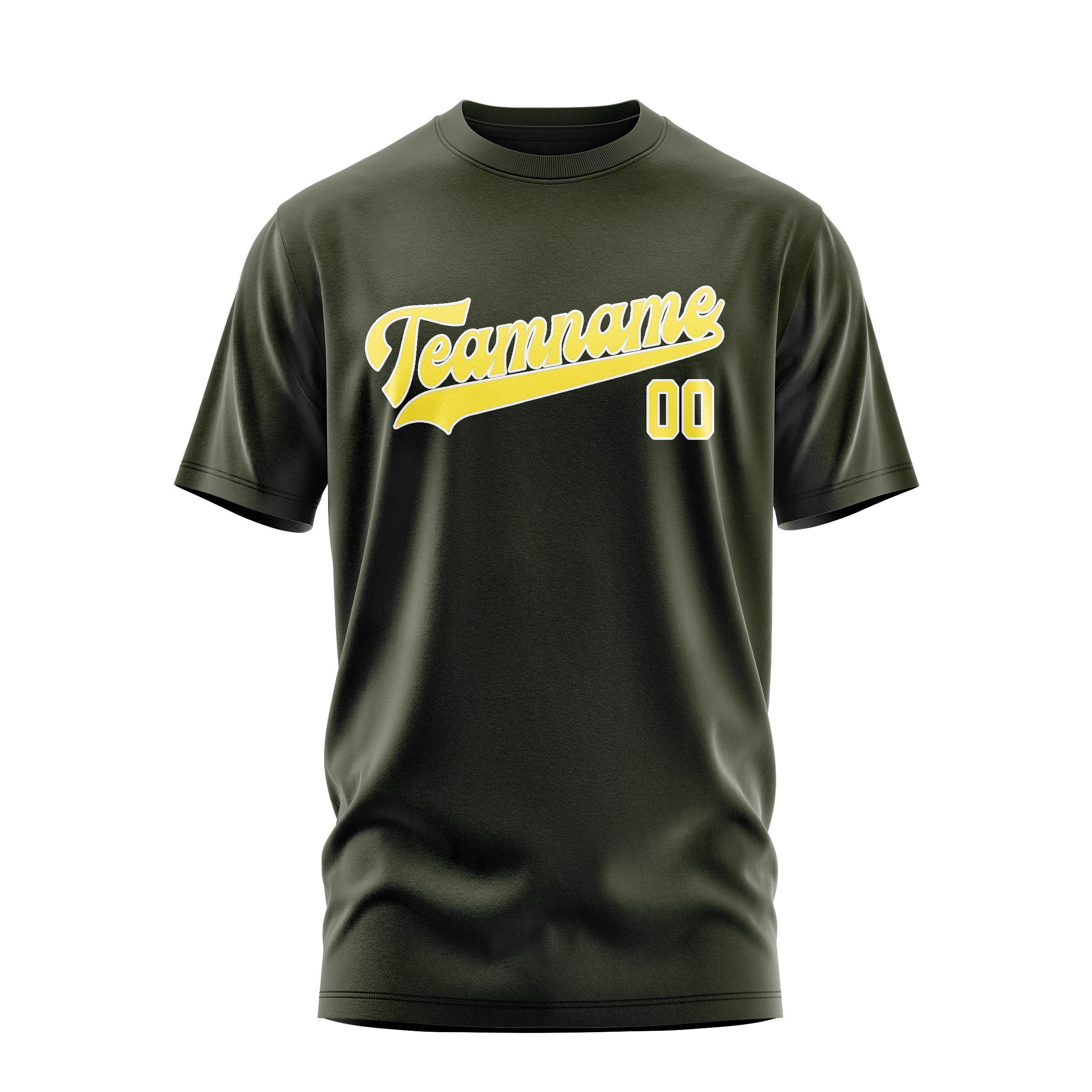 カスタムオリーブライトイエローTシャツ