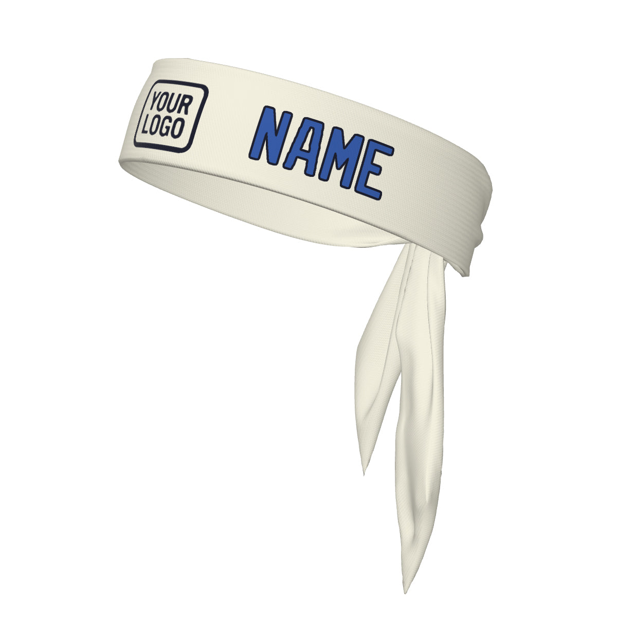Custom Cream Sky Blue Headband