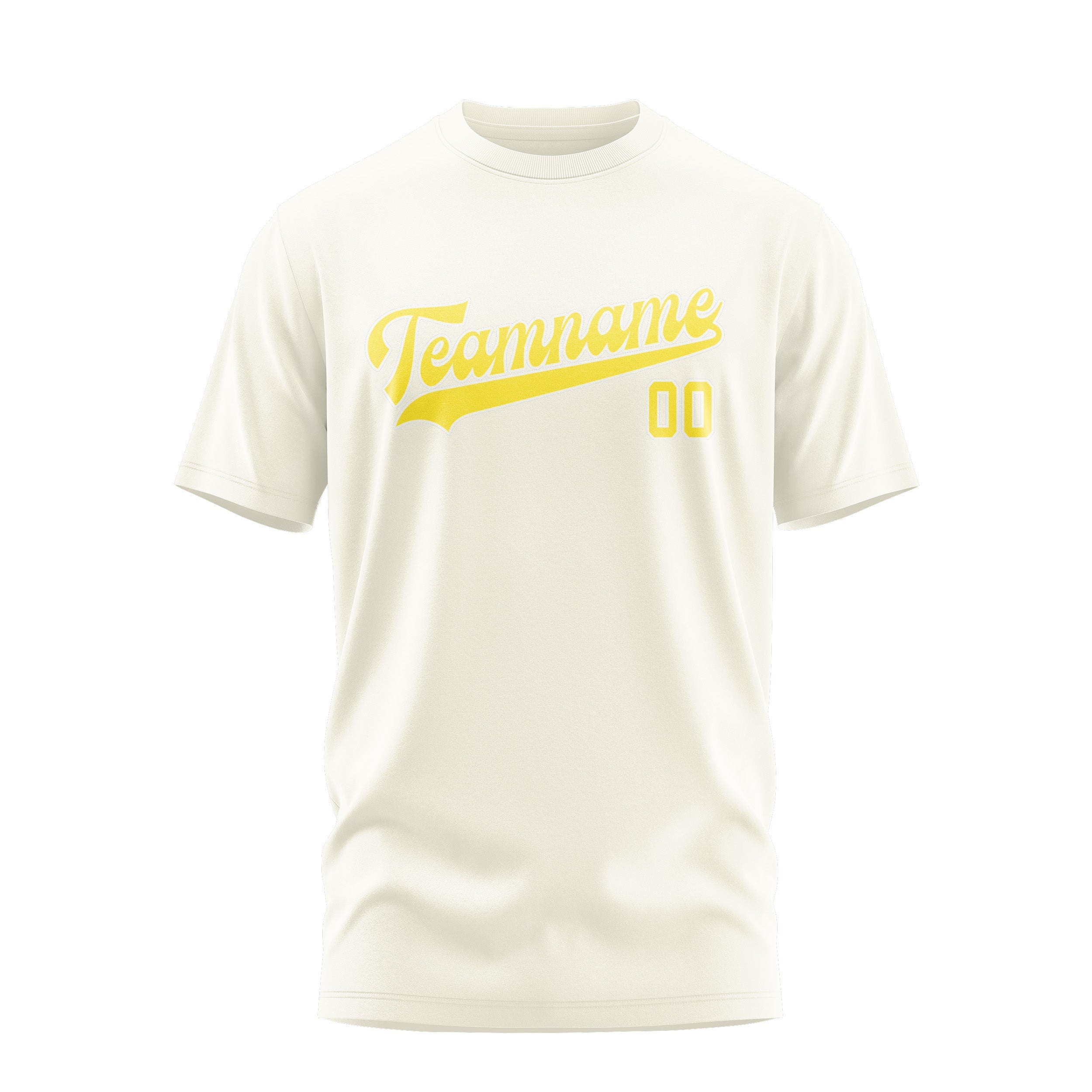 カスタムクリームライトイエローTシャツ