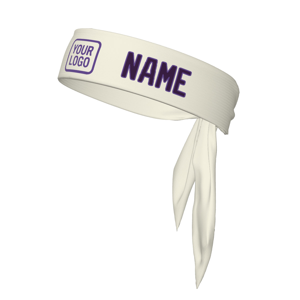 Custom Cream Purple Headband