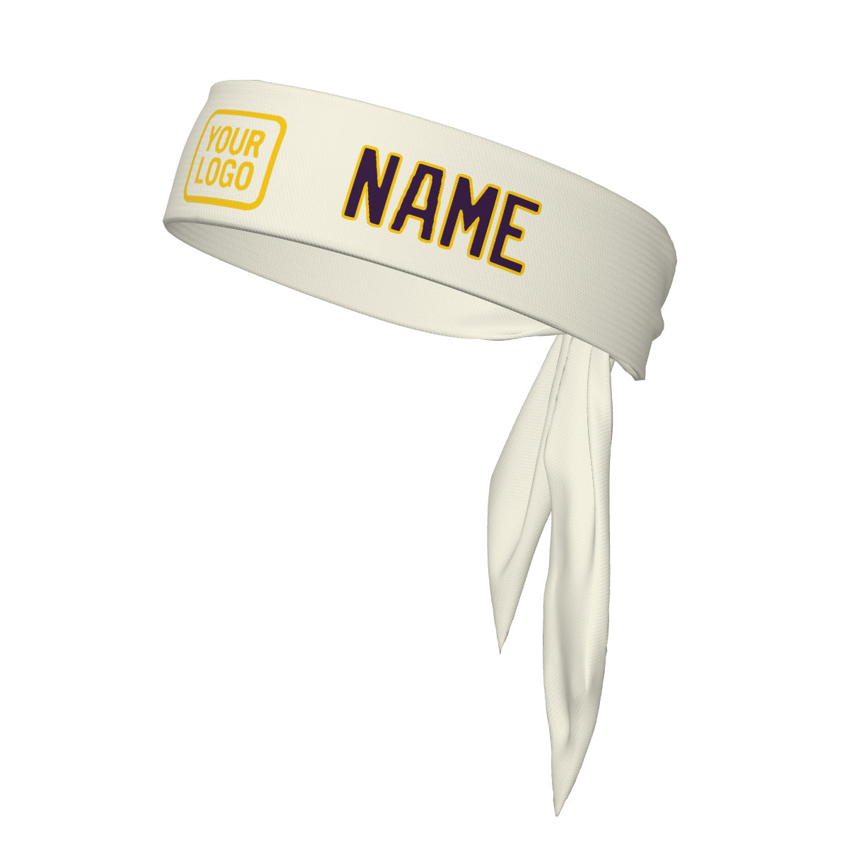 Custom Cream Purple Headband