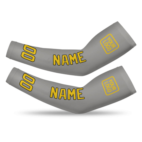 Custom Gray Gold Arm Sleeve