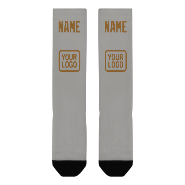 Custom Gray Khaki Knee-High Sock