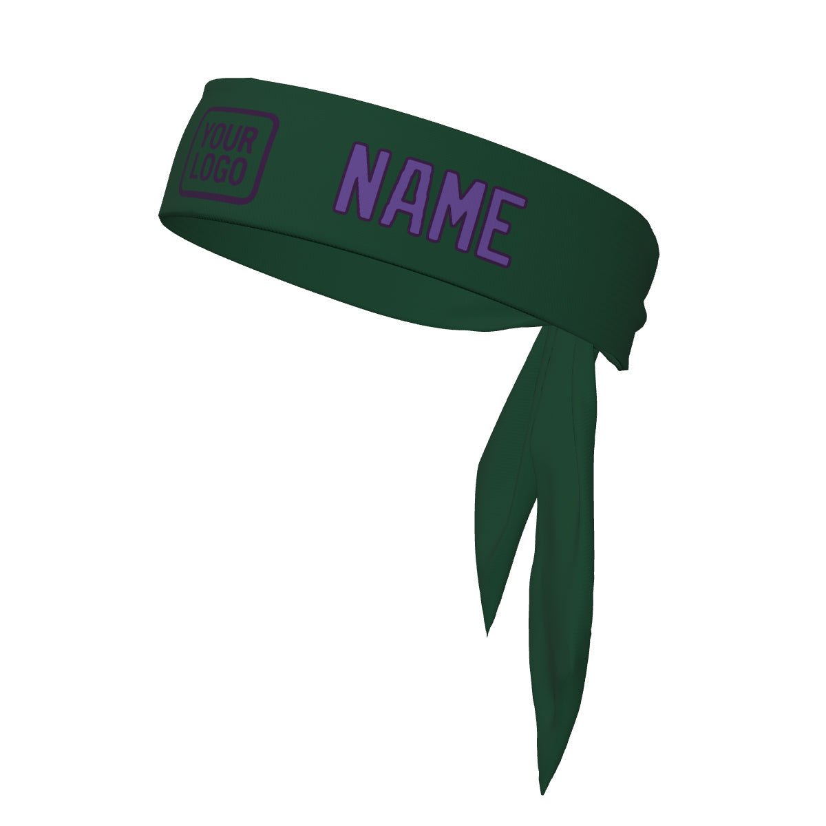 Custom Green Light Purple Headband