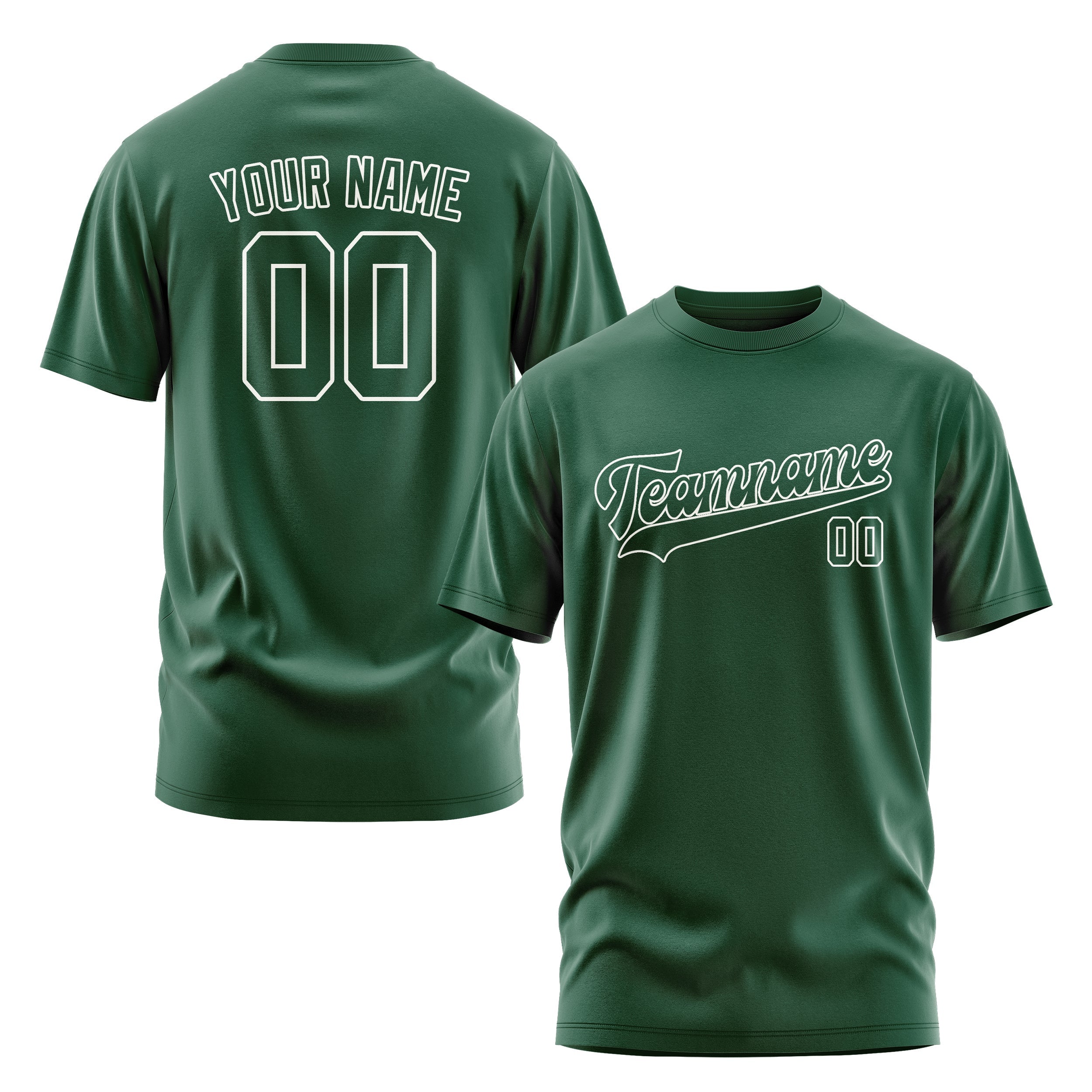 カスタムグリーングリーンTシャツ