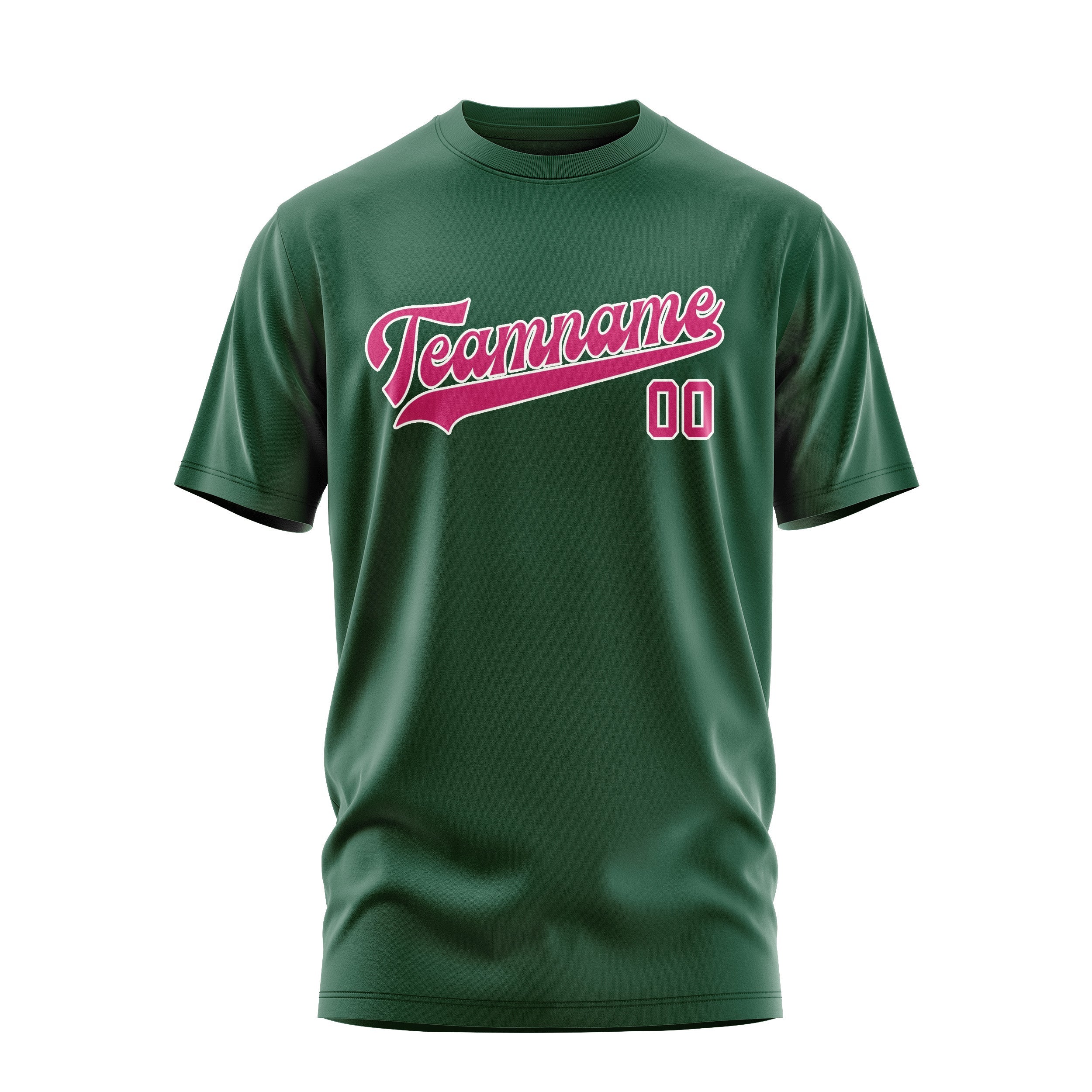 カスタムグリーンピンクTシャツ