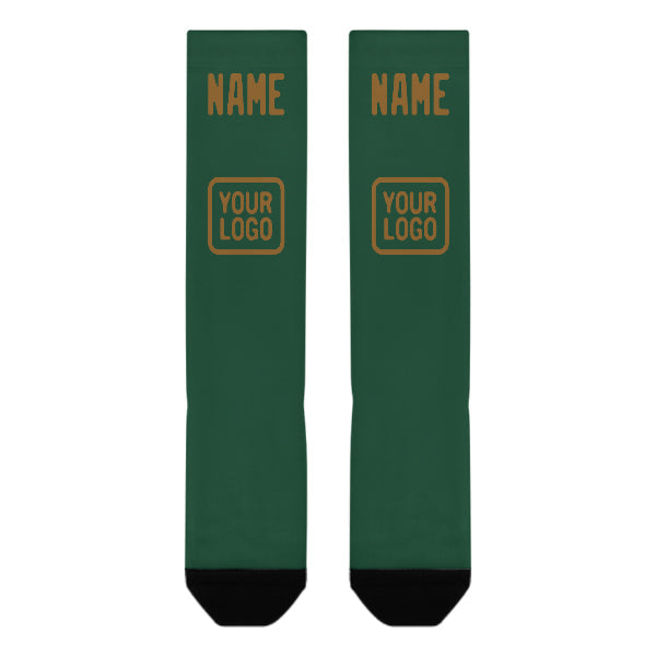 Custom Green Khaki Knee-High Sock
