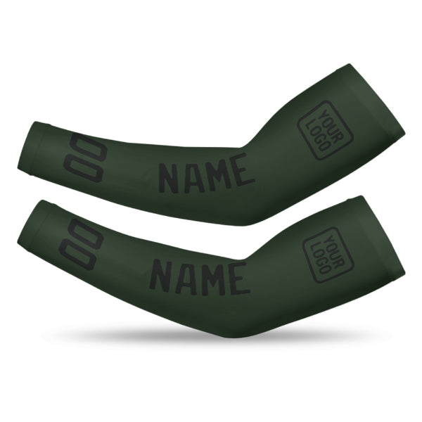 Custom Dark Green Black Arm Sleeve