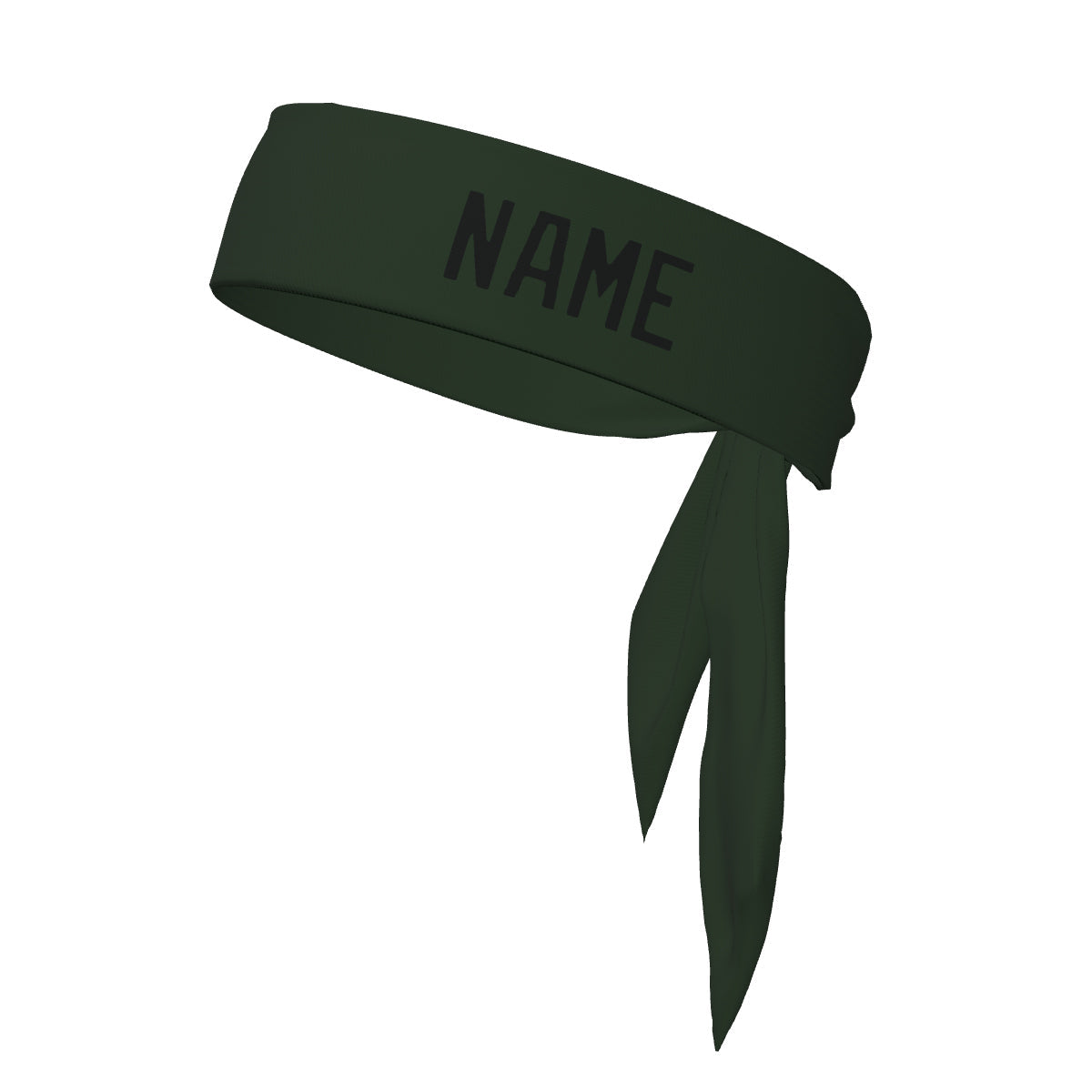 Custom Dark Green Black Headband