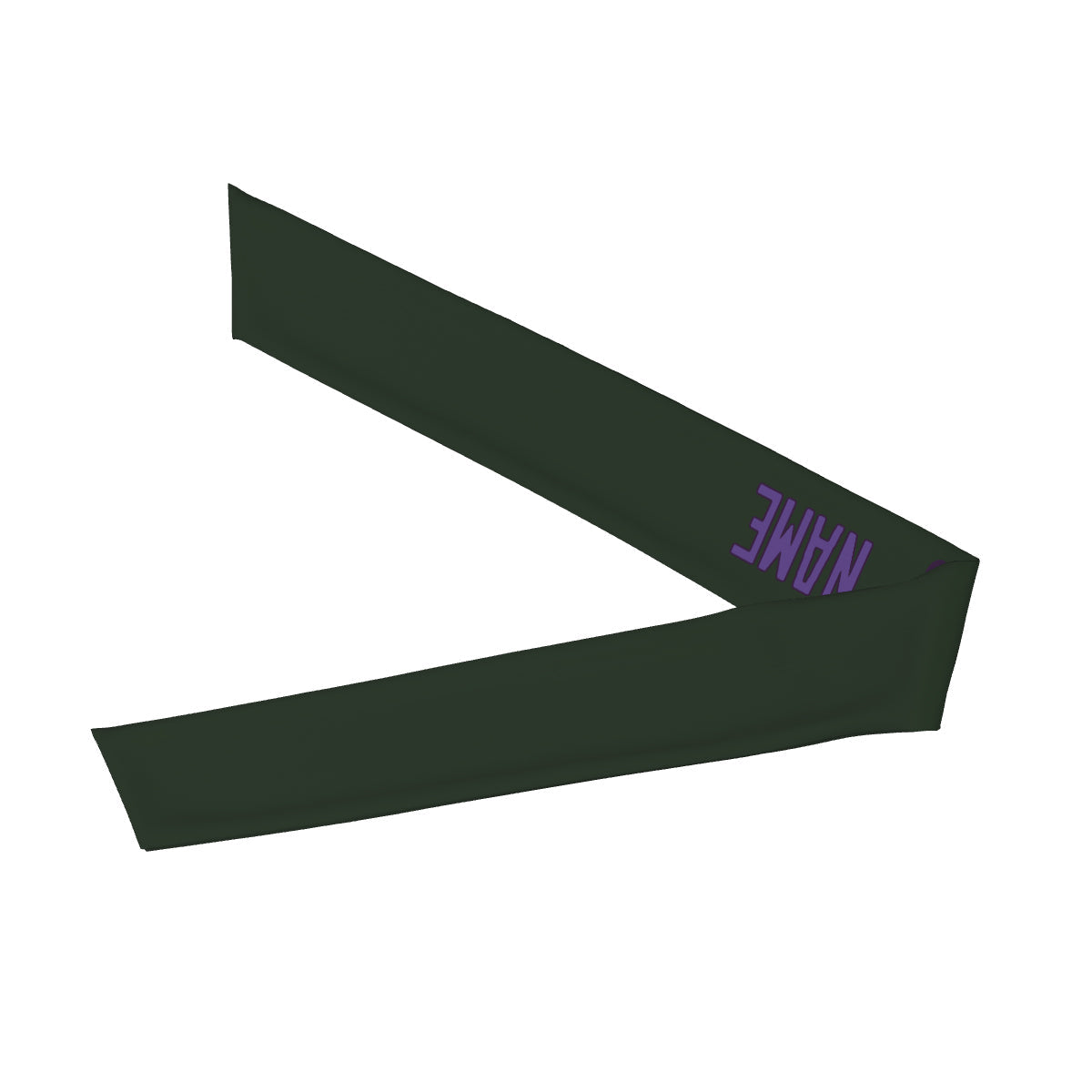 Custom Dark Green Light Purple Headband