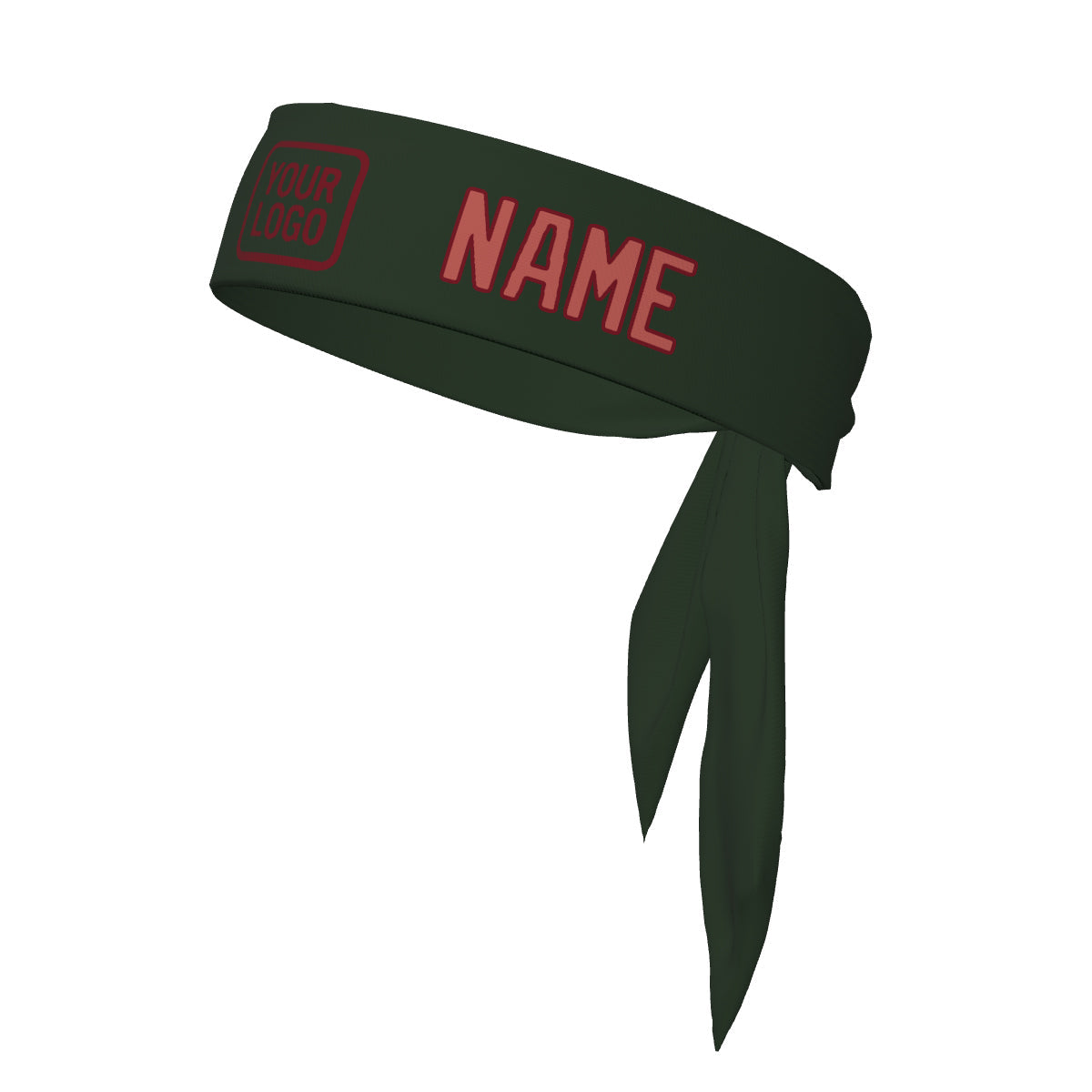 Custom Dark Green Copper Rose Headband