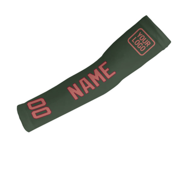 Custom Dark Green Copper Rose Arm Sleeve