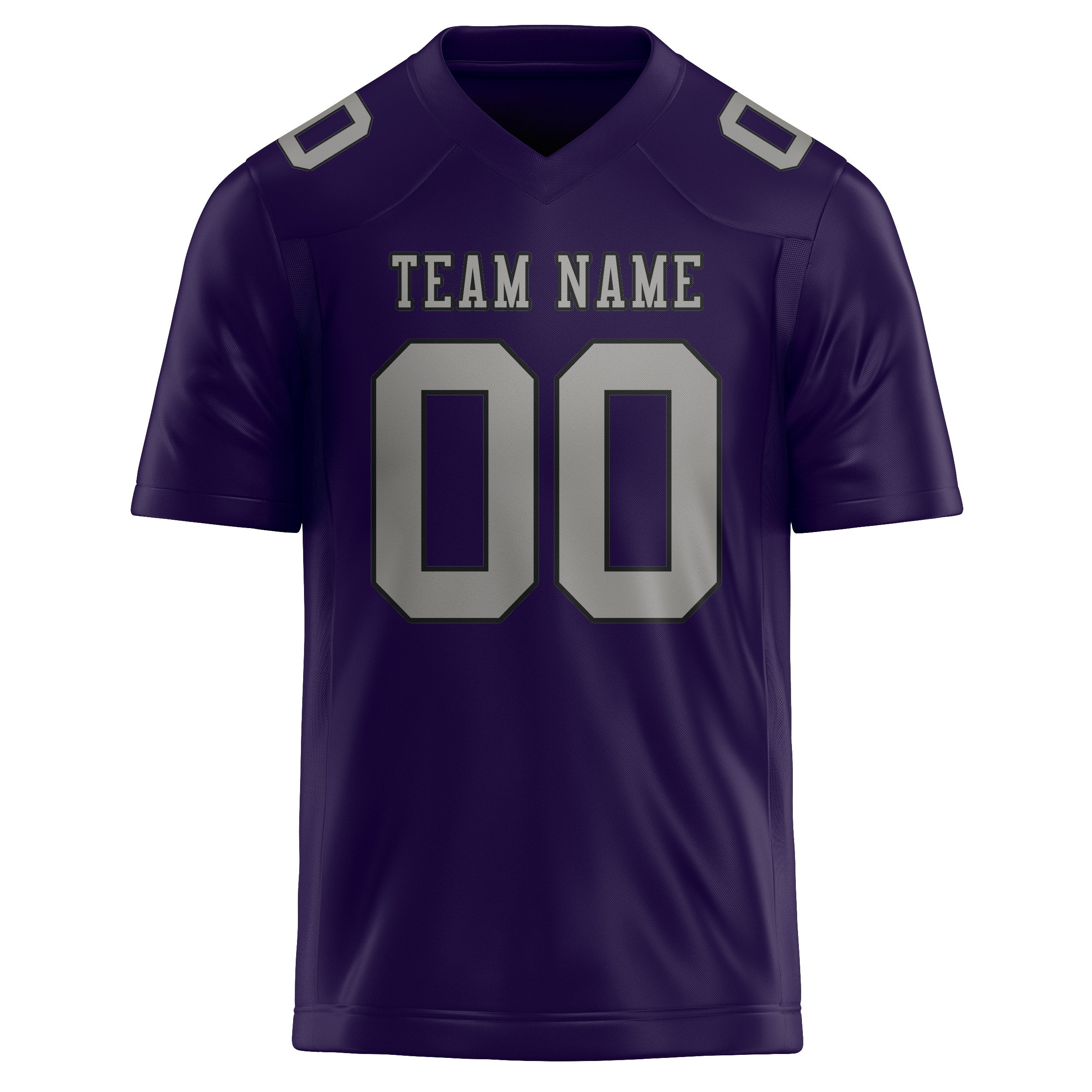 Custom Purple Gray Football Jersey