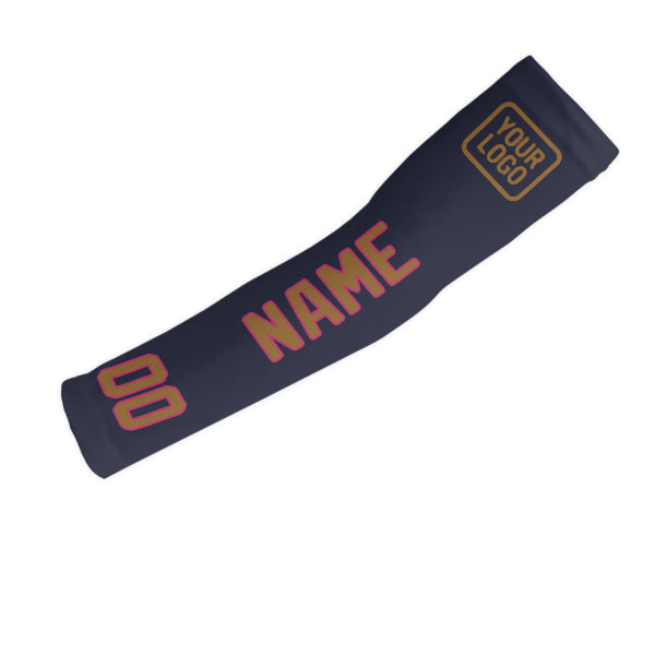 カスタムネイビーカーキアームスリーブ