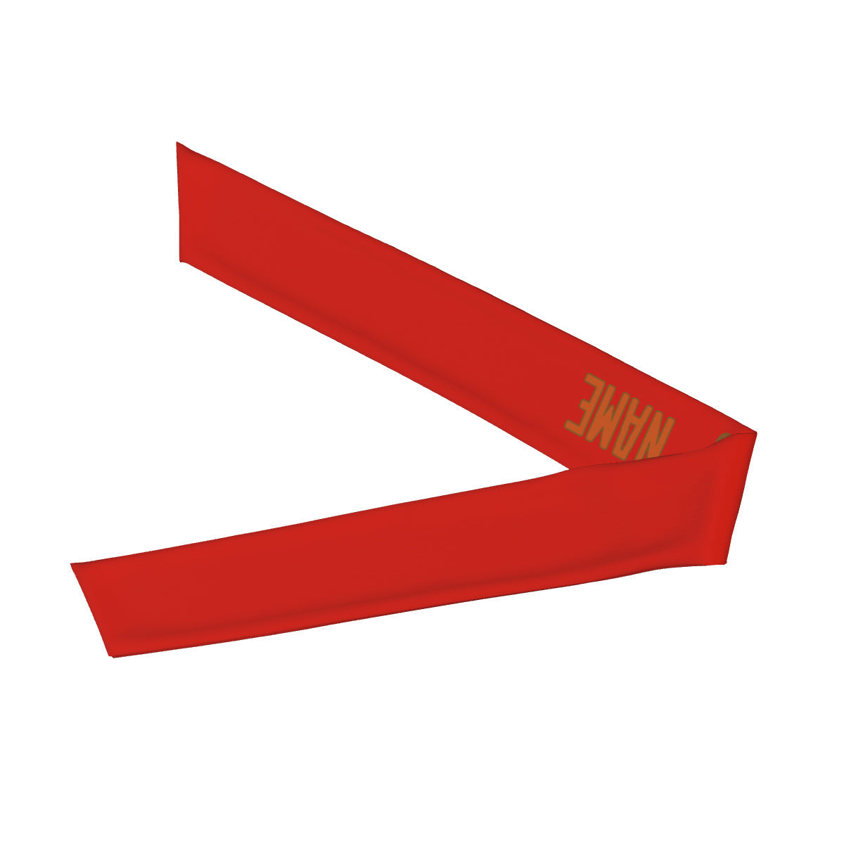 Custom Orange Red Orange Headband