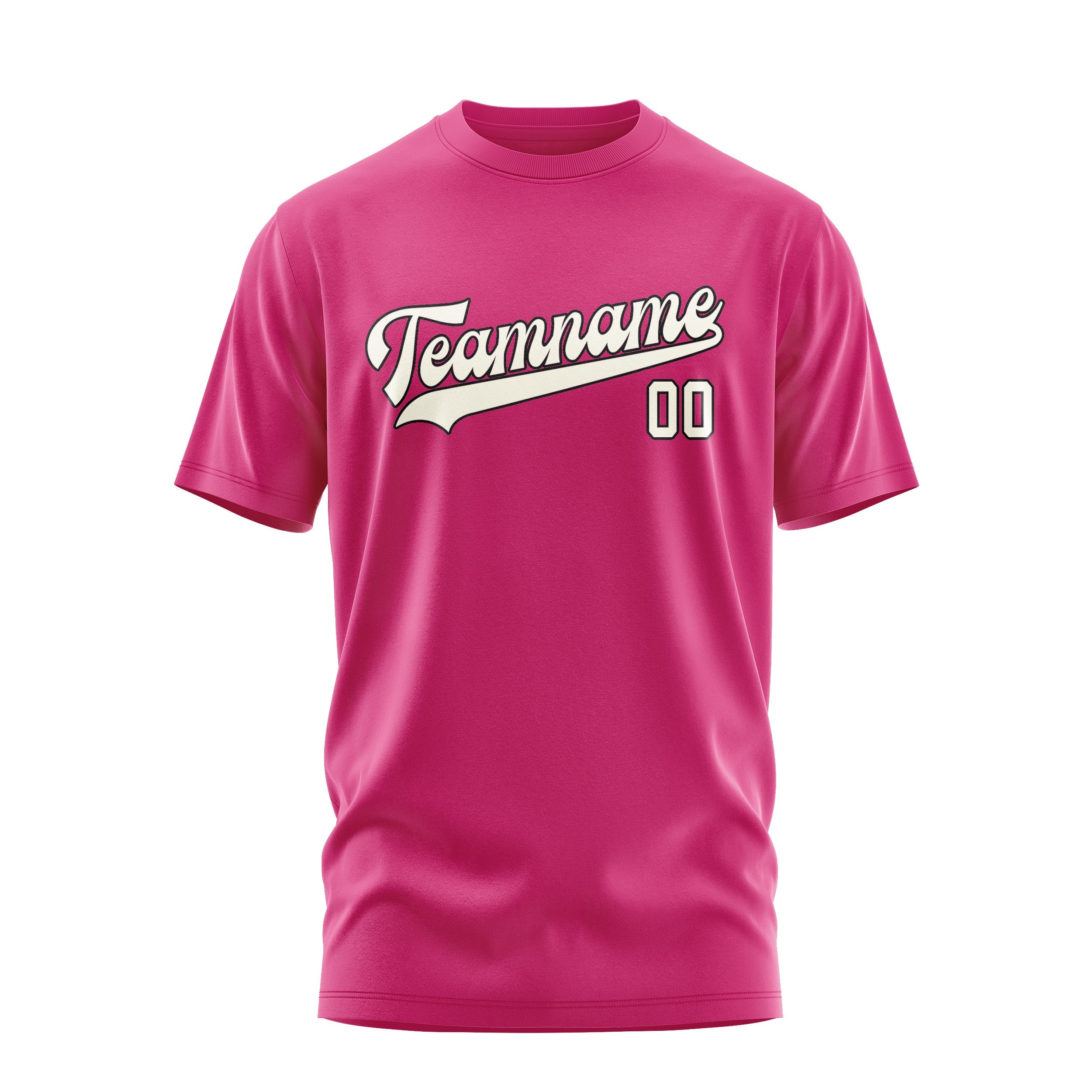 カスタムピンククリームTシャツ