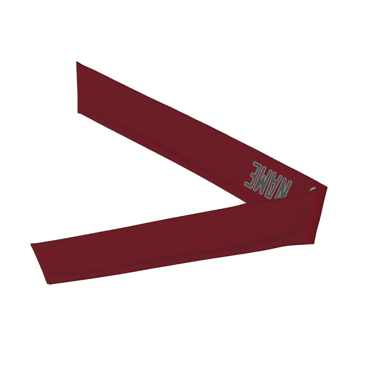 Custom Crimson Red Dark Grey Headband