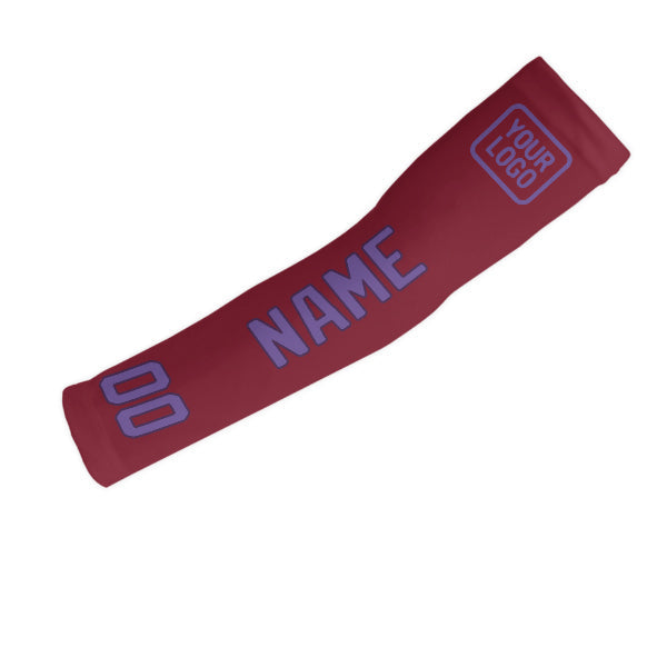 Custom Crimson Red Light Purple Arm Sleeve