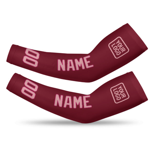 Custom Crimson Red Light Pink Arm Sleeve