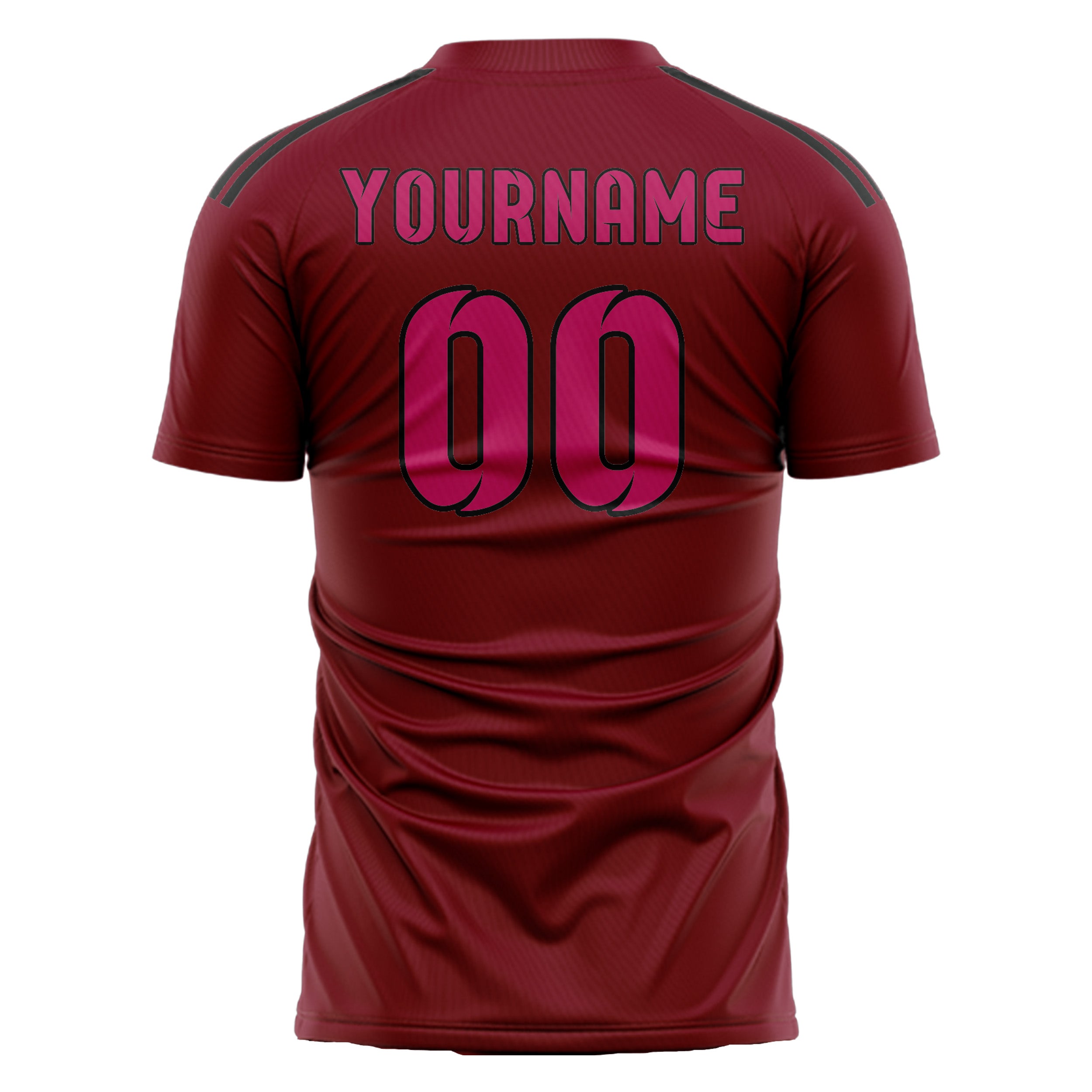カスタムクリムゾンレッドピンクサッカージャージ
