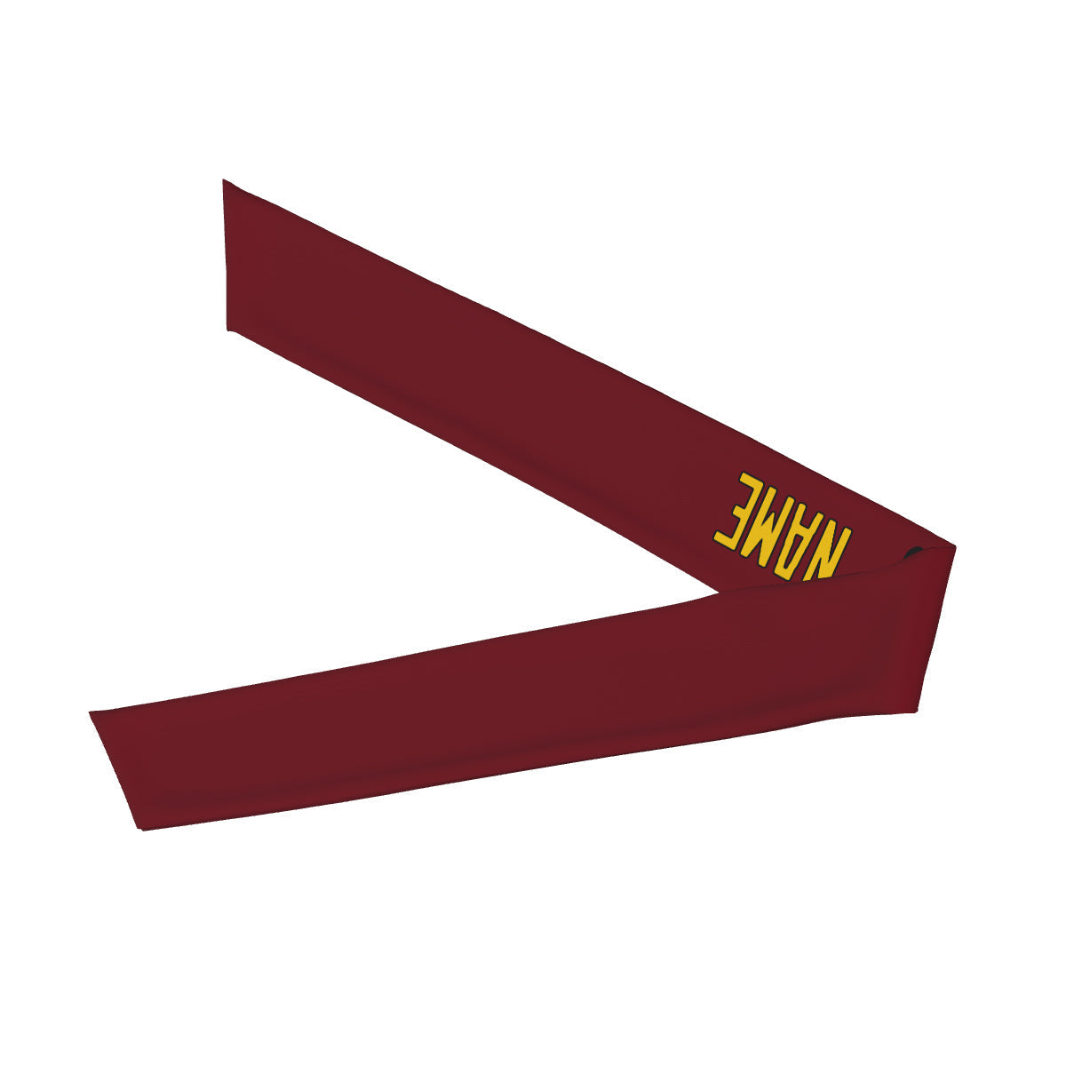 Custom Crimson Red Gold Headband