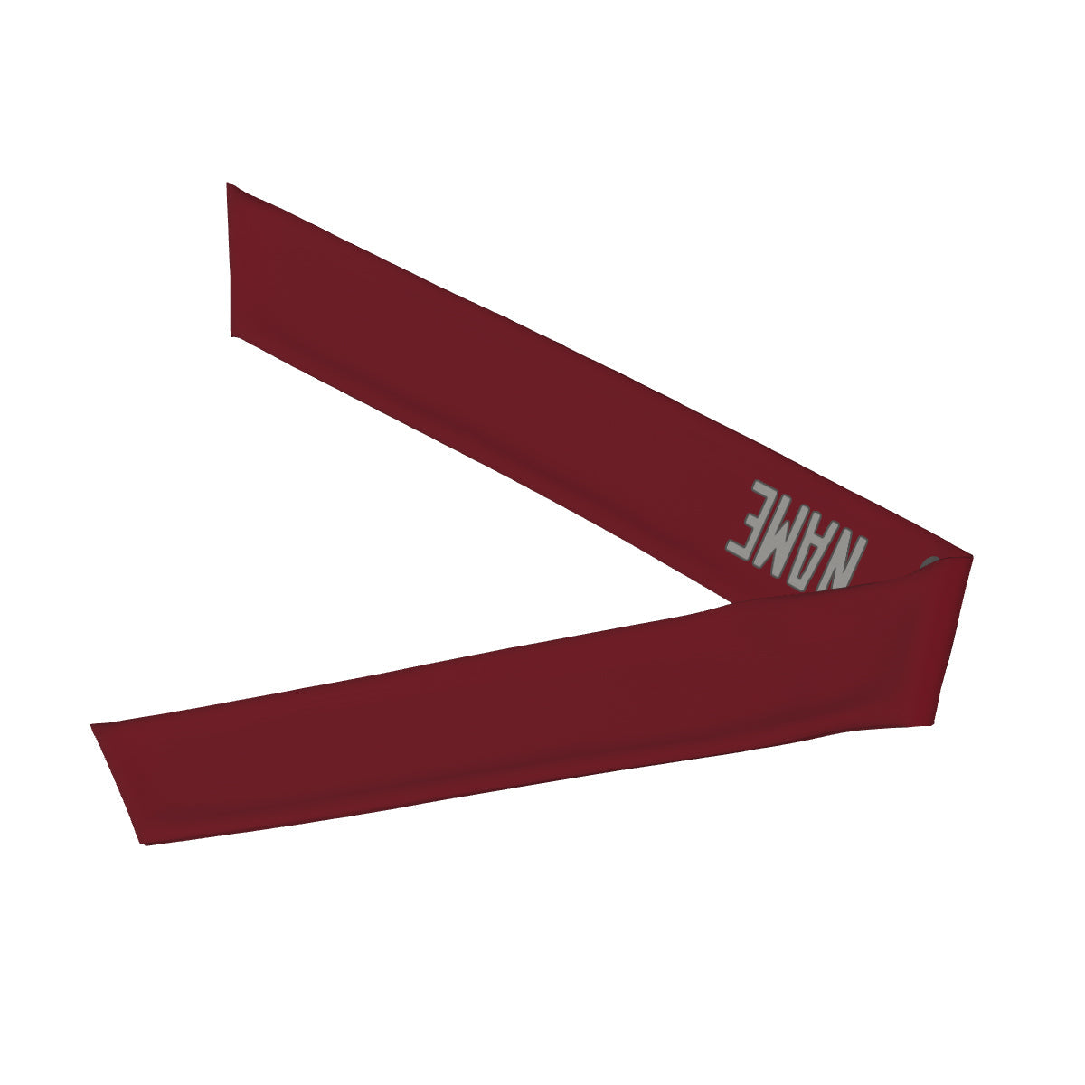 Custom Crimson Red Gray Headband