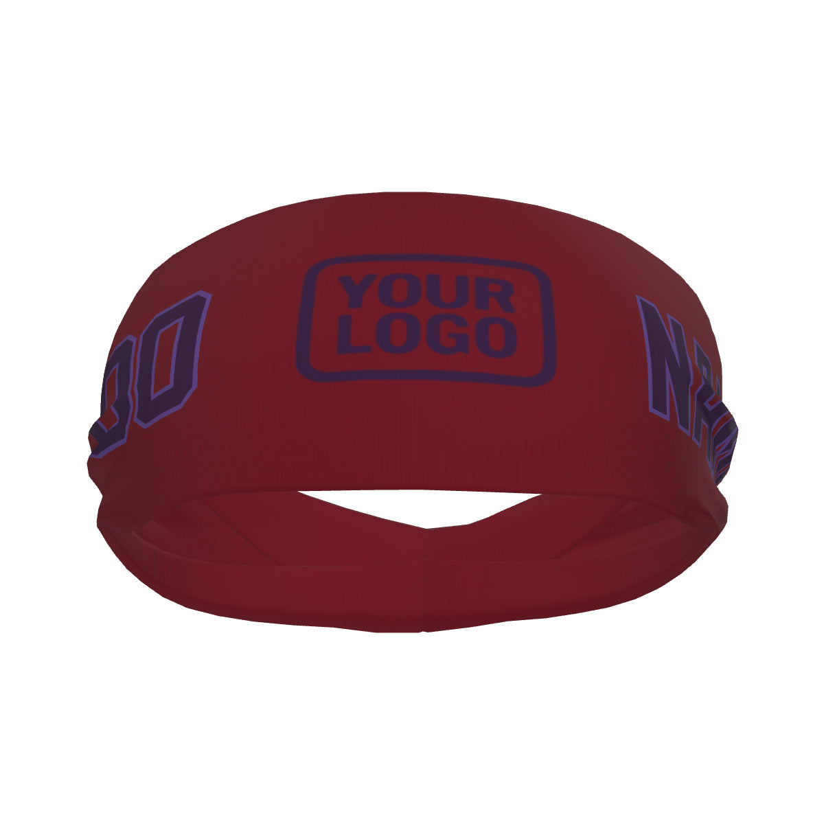Custom Crimson Red Purple Sports headband