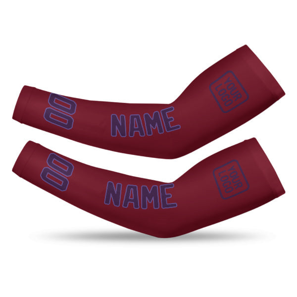 Custom Crimson Red Purple Arm Sleeve
