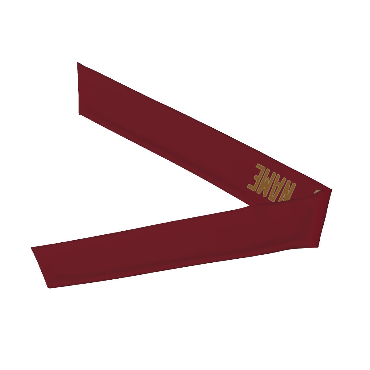 Custom Crimson Red Khaki Headband