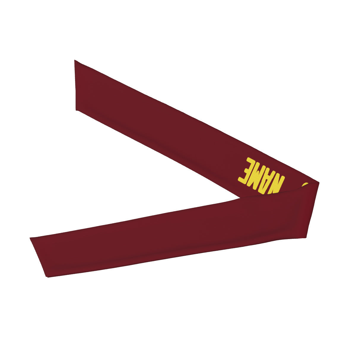 Custom Crimson Red Light Yellow Headband