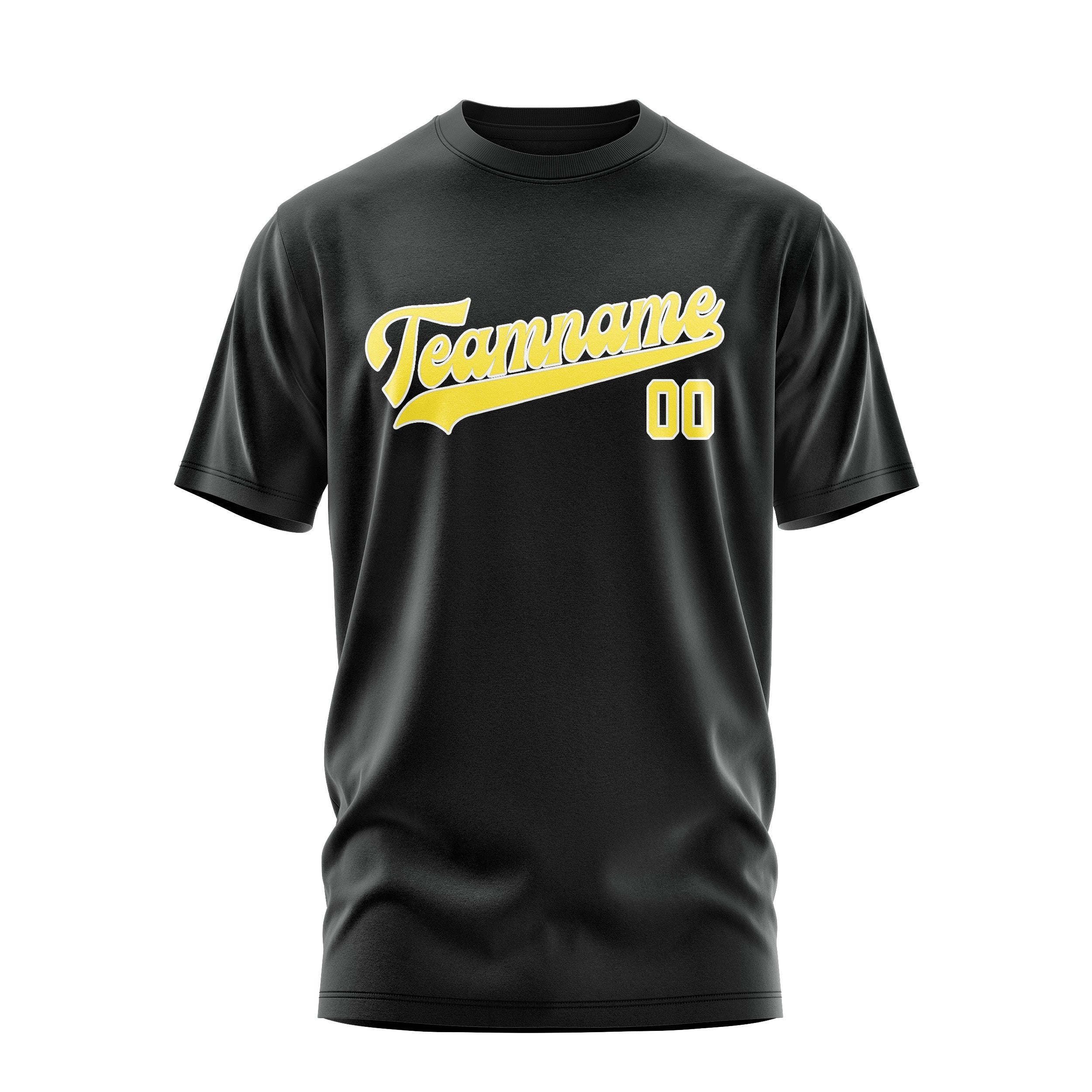 カスタムブラックライトイエローTシャツ