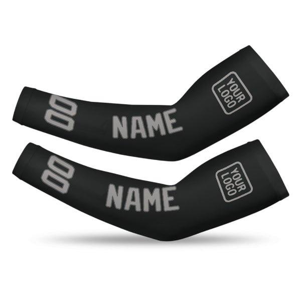 Custom Black Gray Arm Sleeve