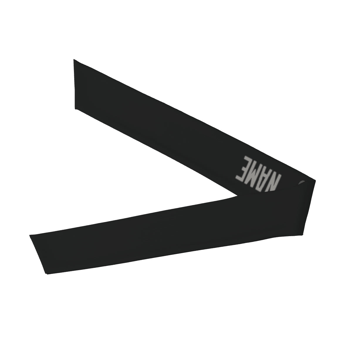 Custom Black Gray Headband