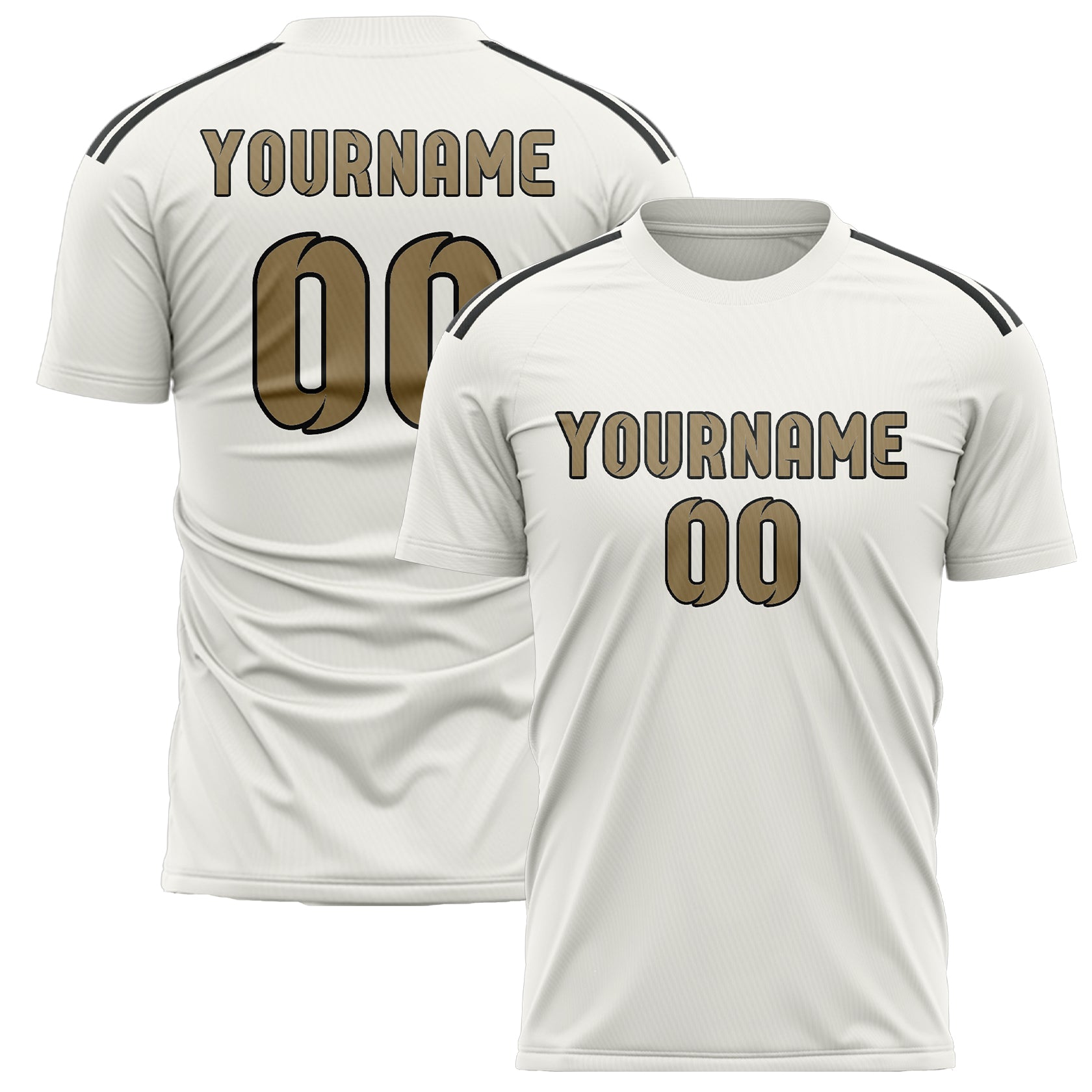 カスタムホワイトライトカーキサッカージャージ