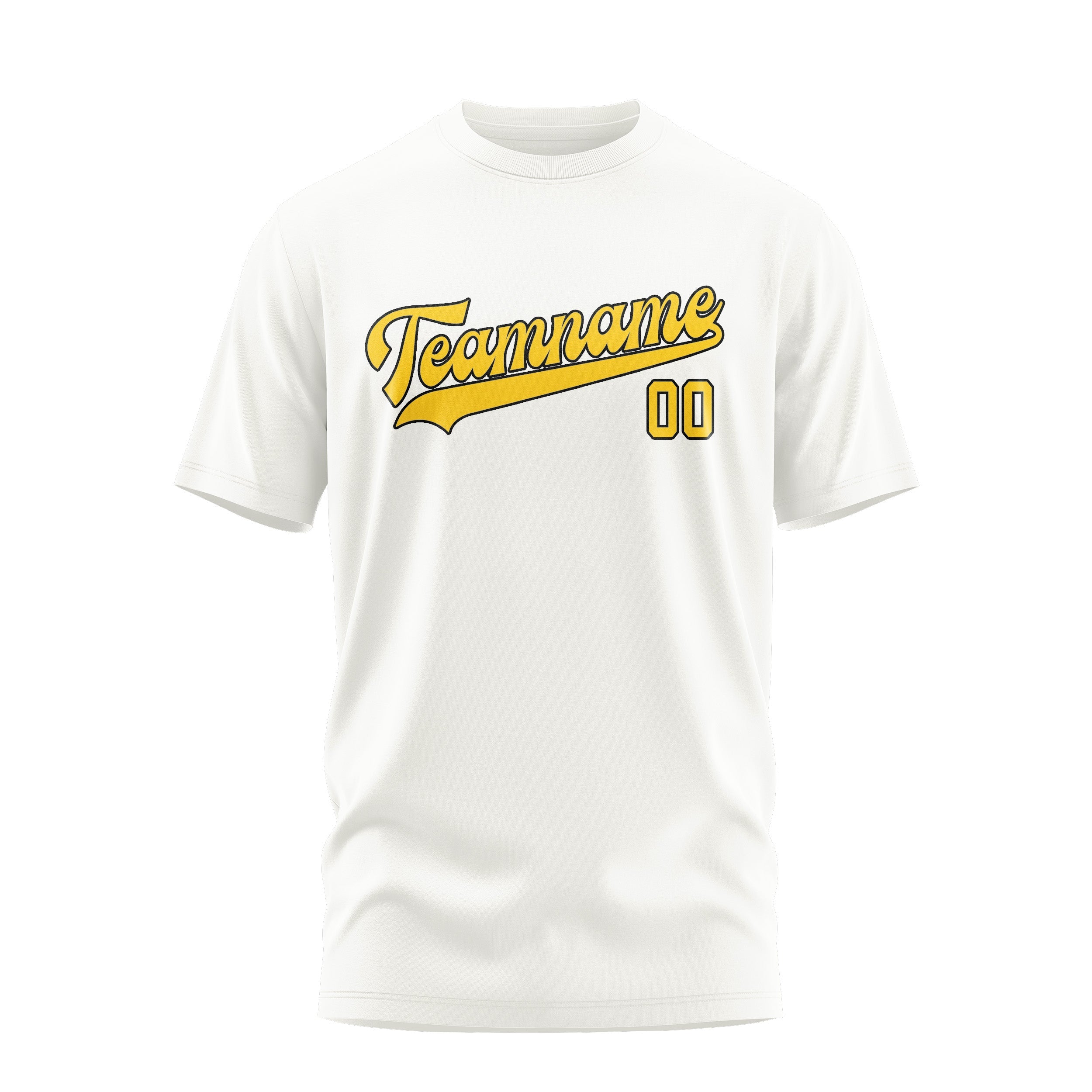 カスタムホワイトゴールドTシャツ