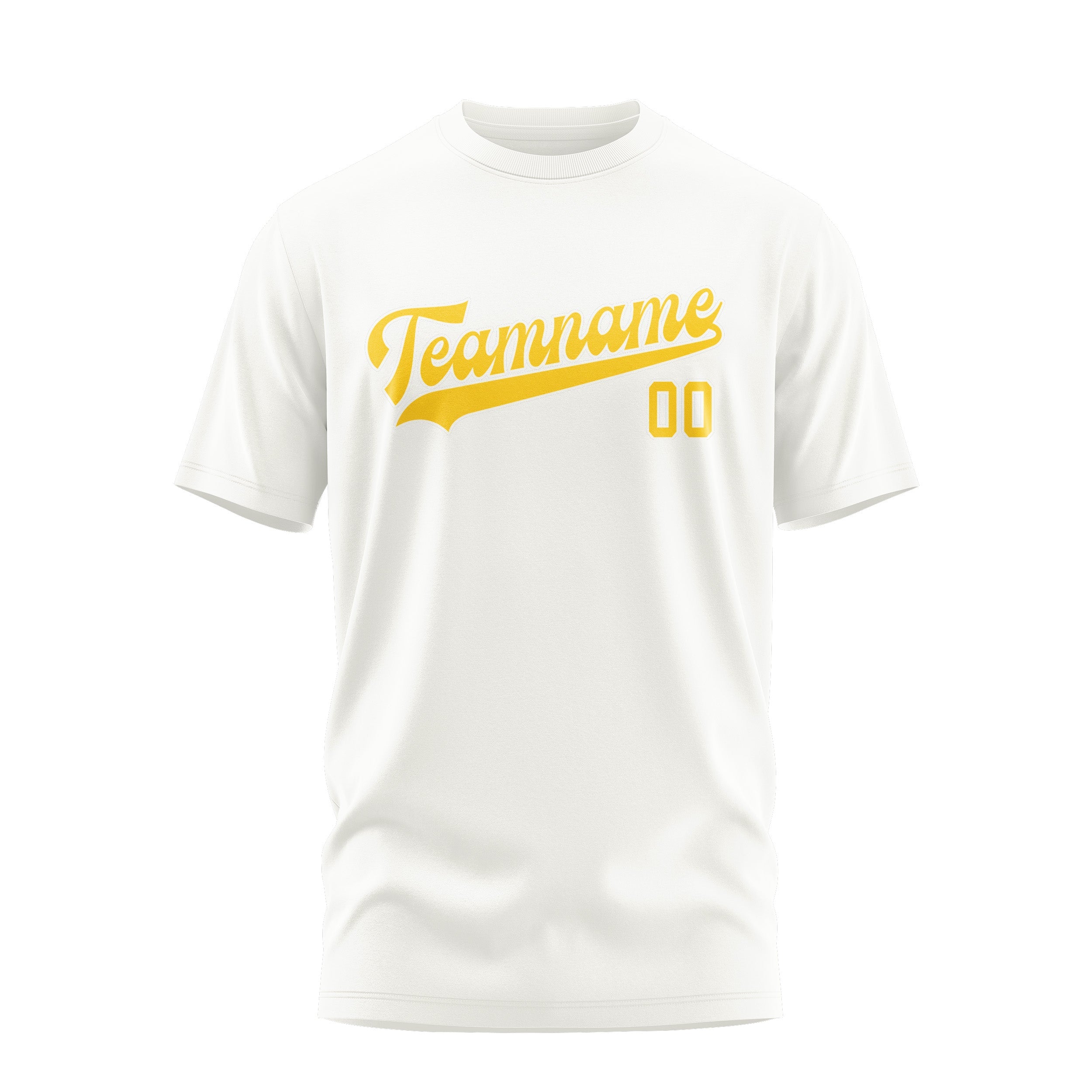 カスタムホワイトゴールドTシャツ