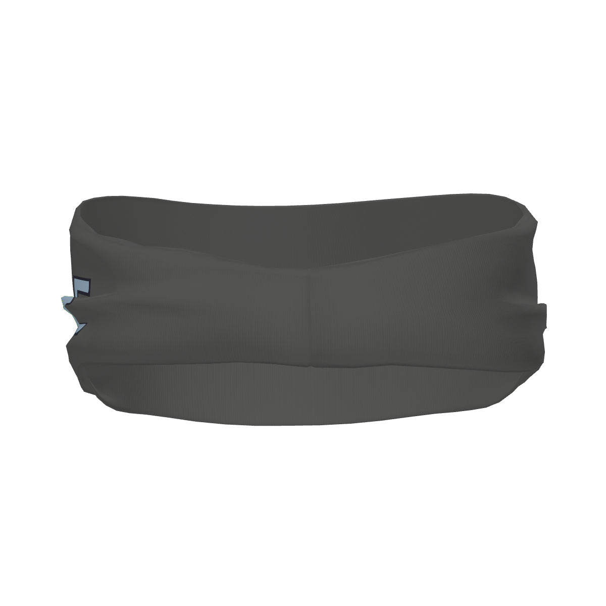 Custom Dark Grey Light Blue Sports headband