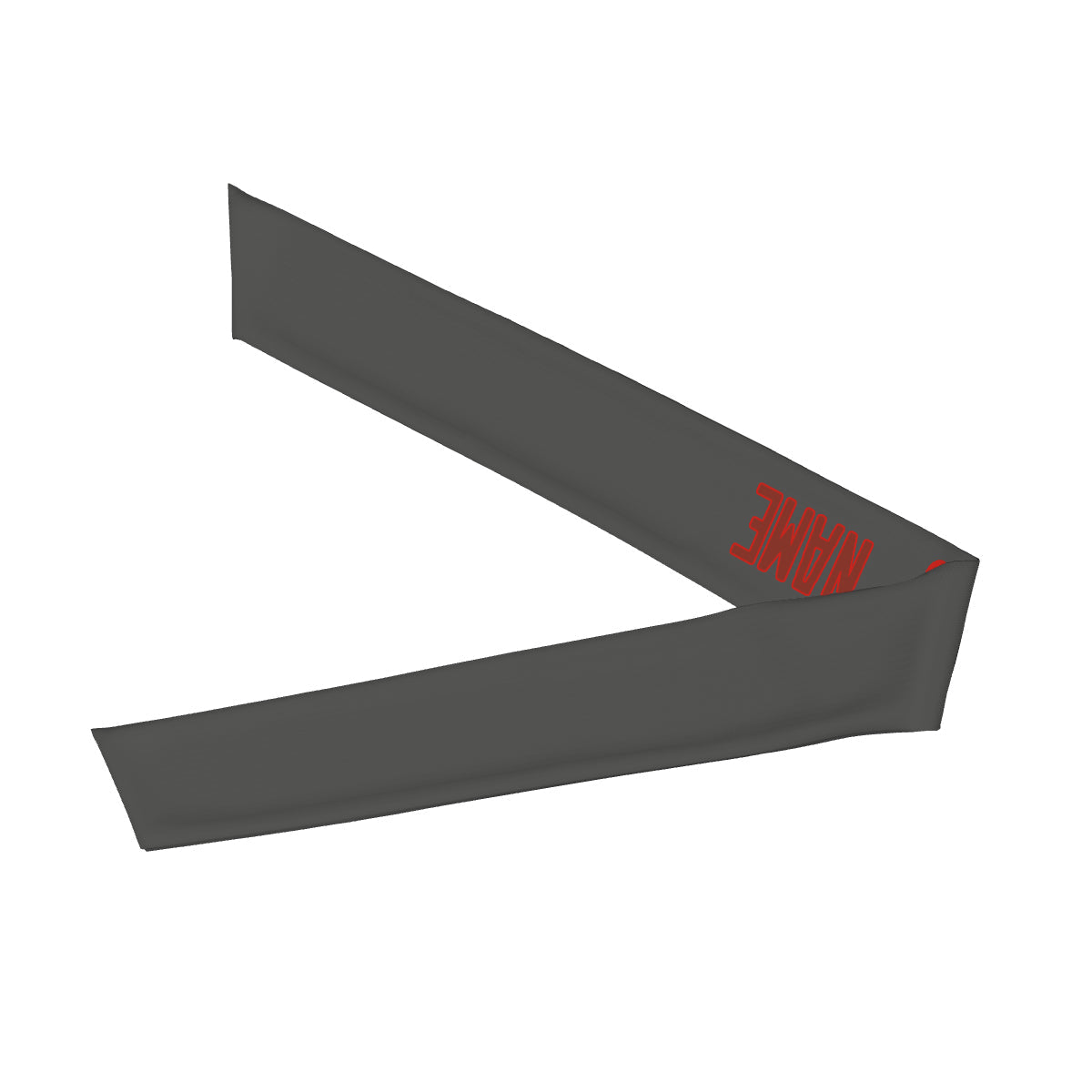 Custom Dark Grey Coral Red Headband