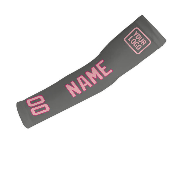 Custom Dark Grey Light Pink Arm Sleeve