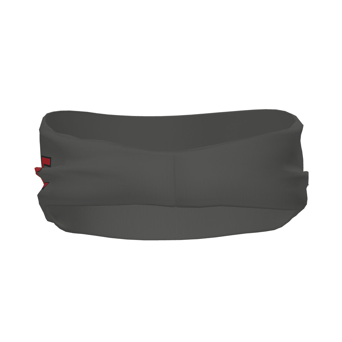 Custom Dark Grey Red Sports headband