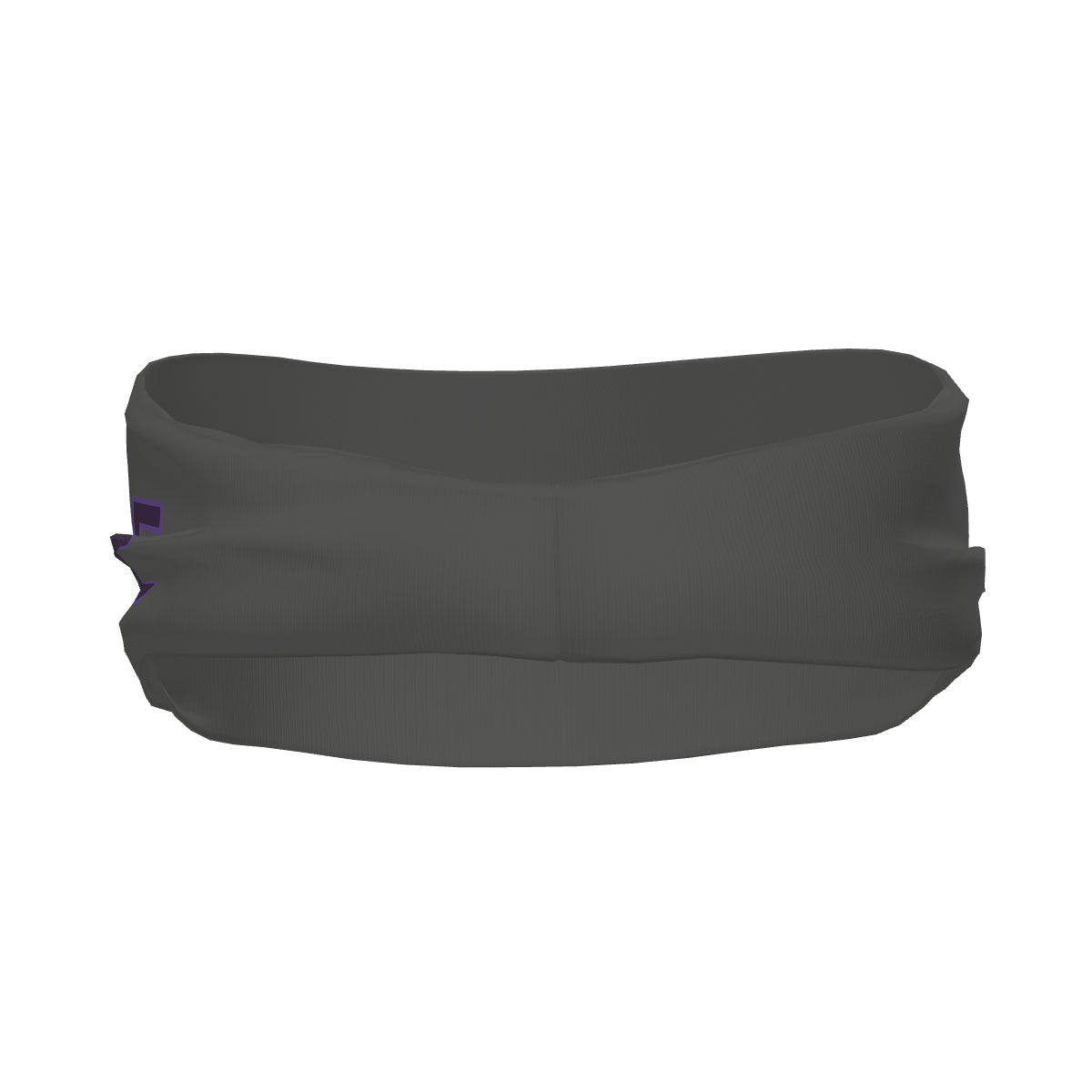 Custom Dark Grey Purple Sports headband
