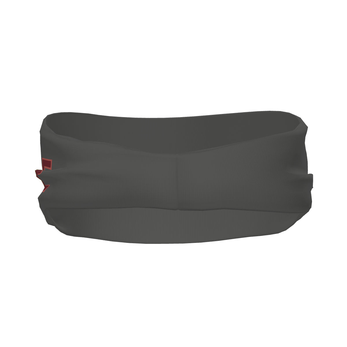 Custom Dark Grey Crimson Red Sports headband