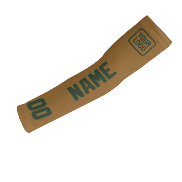 Custom Khaki Dark Green Arm Sleeve