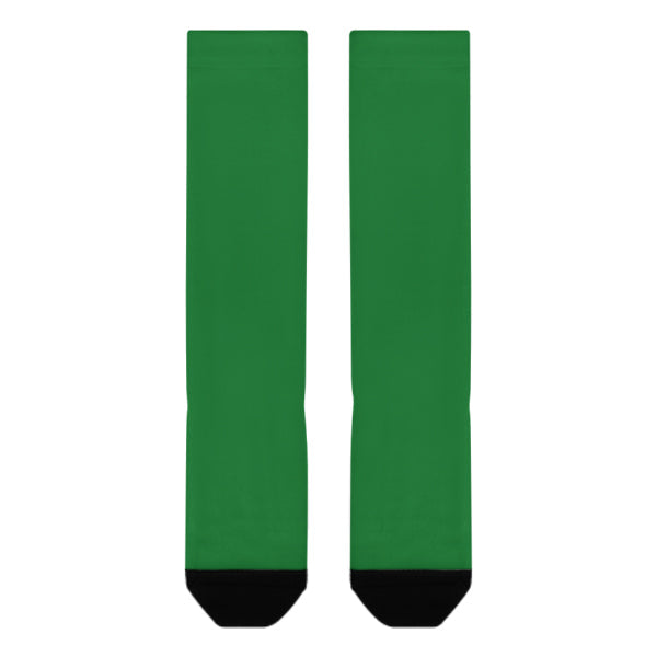 Custom Emerald Green Emerald Green Knee-High Sock