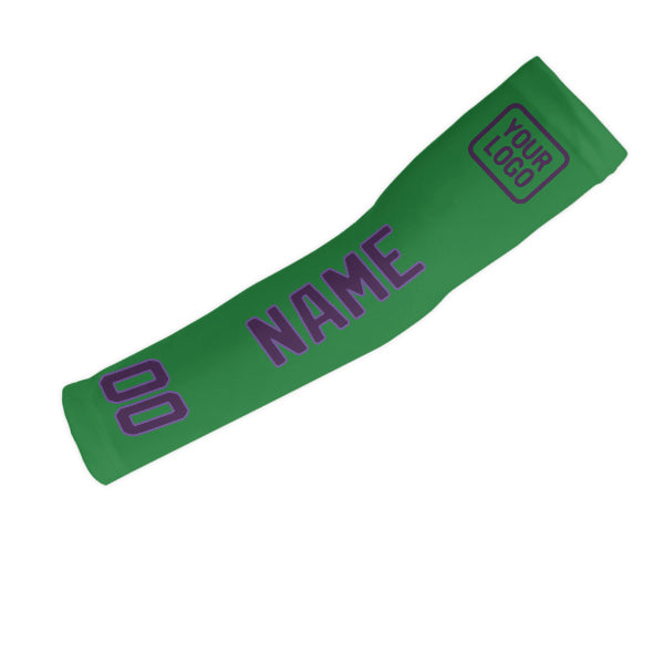 Custom Emerald Green Purple Arm Sleeve