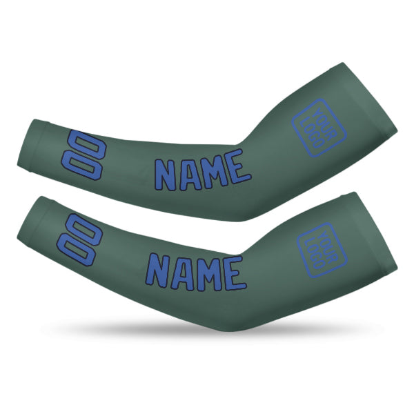 Custom Blue Green Sky Blue Arm Sleeve