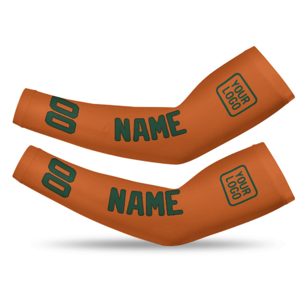 Custom Orange Green Arm Sleeve