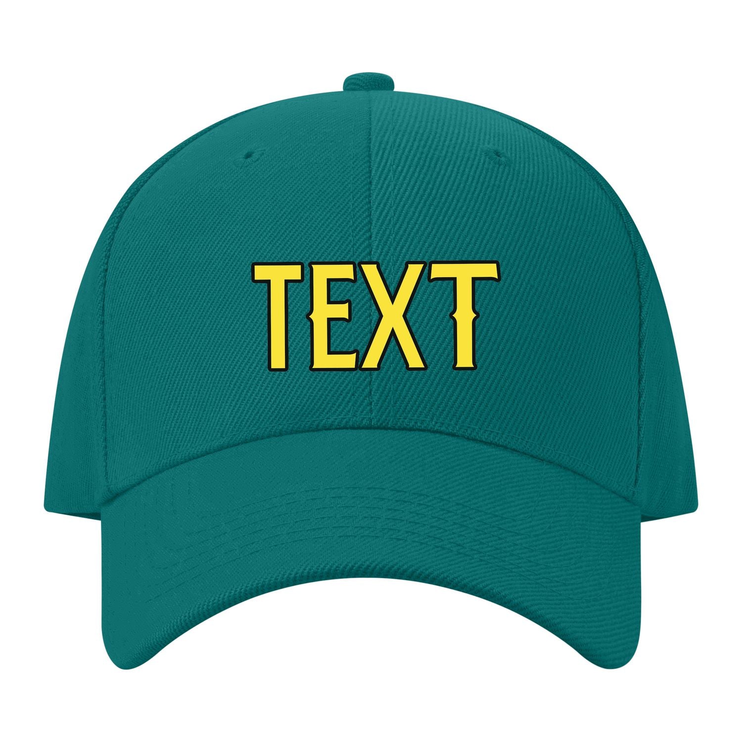 Custom Blue Green Light Coral Red Hat 28B21726