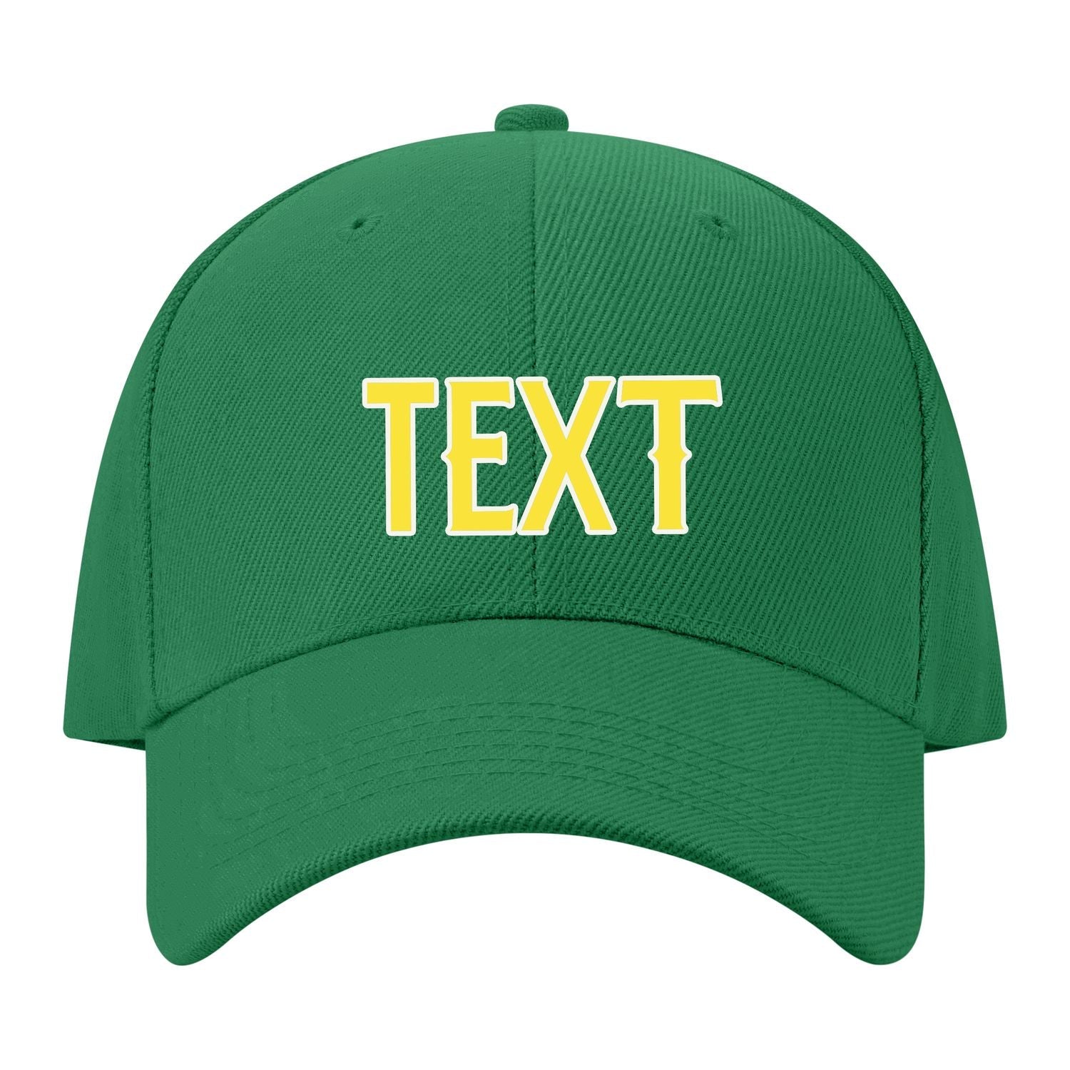 Custom Emerald Green Light Coral Red Hat 29B21826