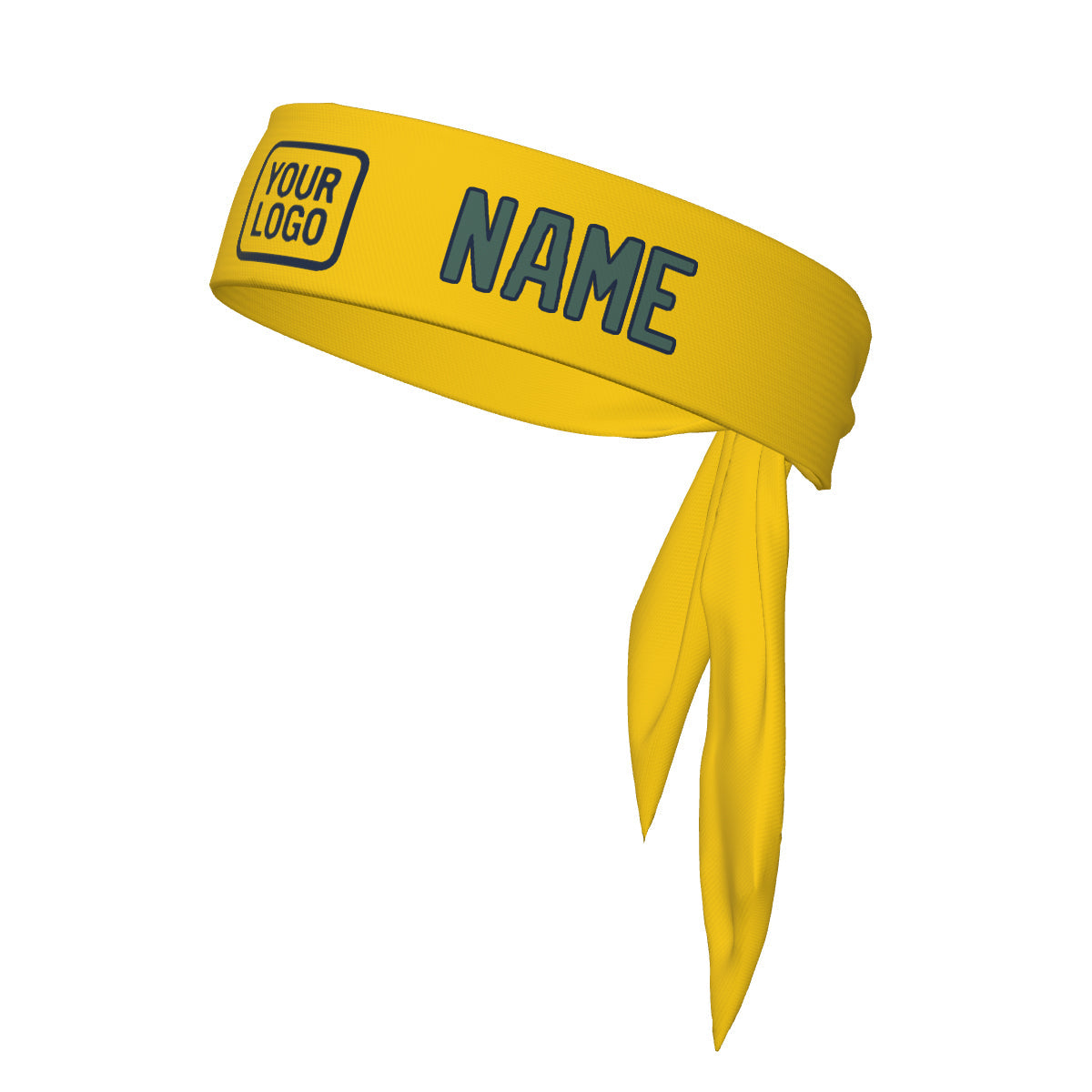Custom Gold Blue Green Headband